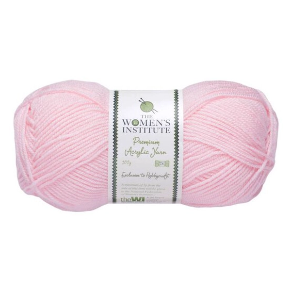Women's Institute Light Pink Premium Acrylic Yarn 100g