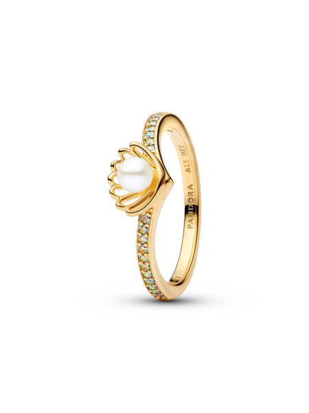 Disney Princess Ariel Shell Treated Freshwater Cultured Pearl Ring
