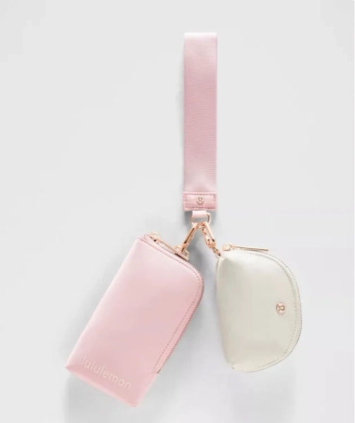 Dual Pouch Wristlet *Wallet - Pink - ONE SIZE