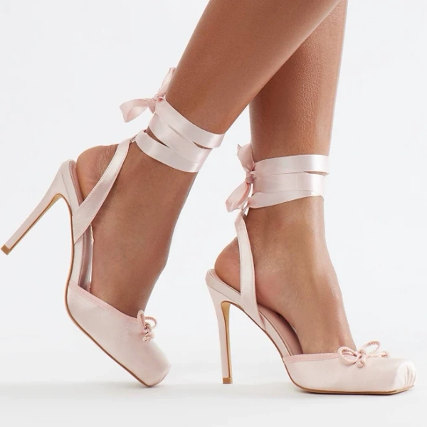 Women's Fashion Nova Pirouette Satin Ballet Pump Shoes