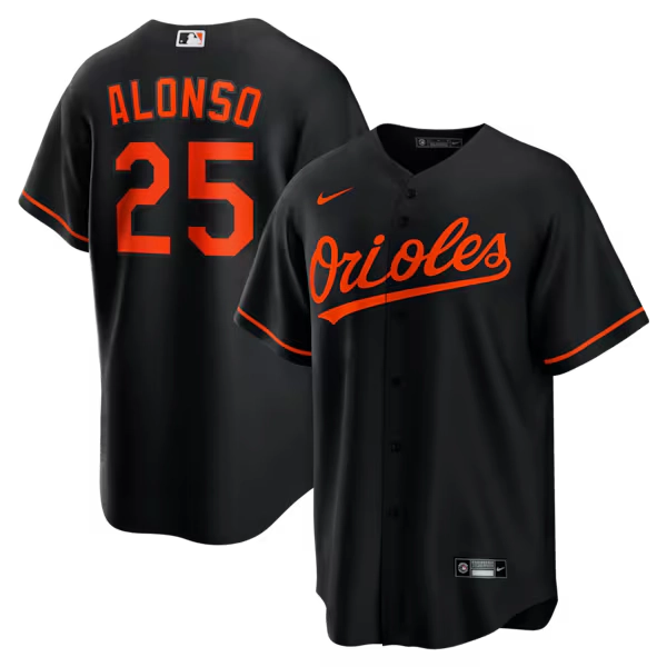 Pete Alonso Baltimore Orioles Nike Alternate Replica Jersey - Black