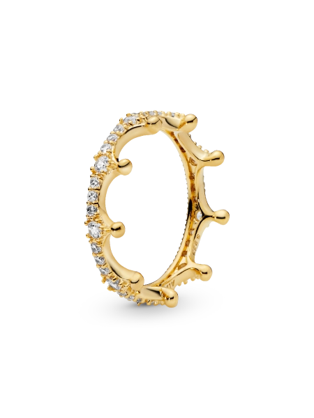 FINAL SALE - Clear Sparkling Crown Ring
