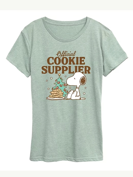 Peanuts Official Cookie Supplier Short Sleeve Graphic Tee