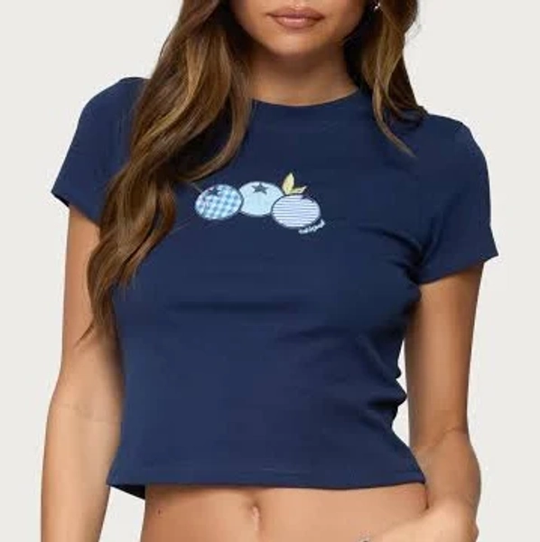 Edikted Women's Bluberry Patch T-Shirt