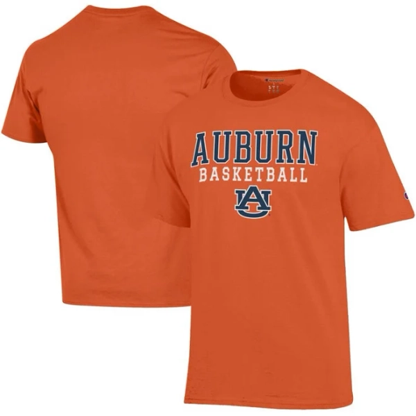 Champion Men's Auburn Tigers Basketball Stack T-Shirt