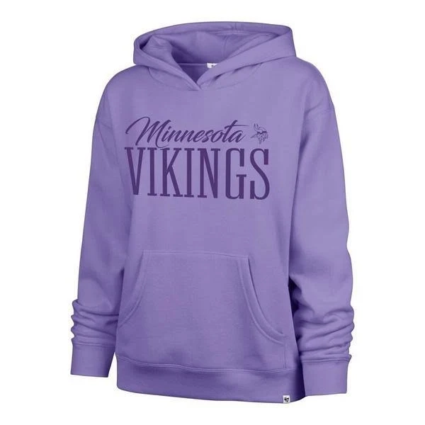 minnesota vikings women's '47 brand whim hoodie