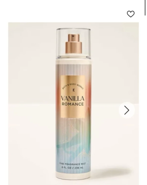 Bath and Body works vanilla romance perfume 