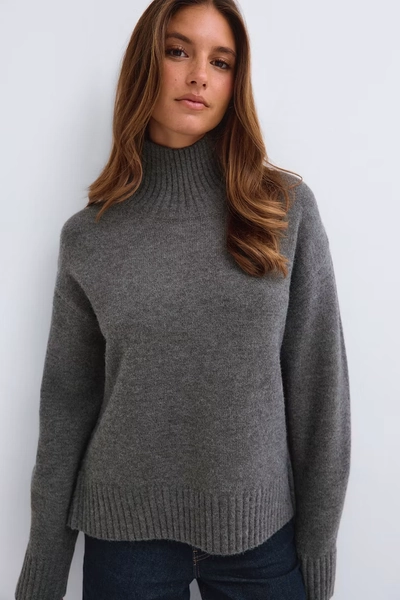 Knitted turtleneck sweater