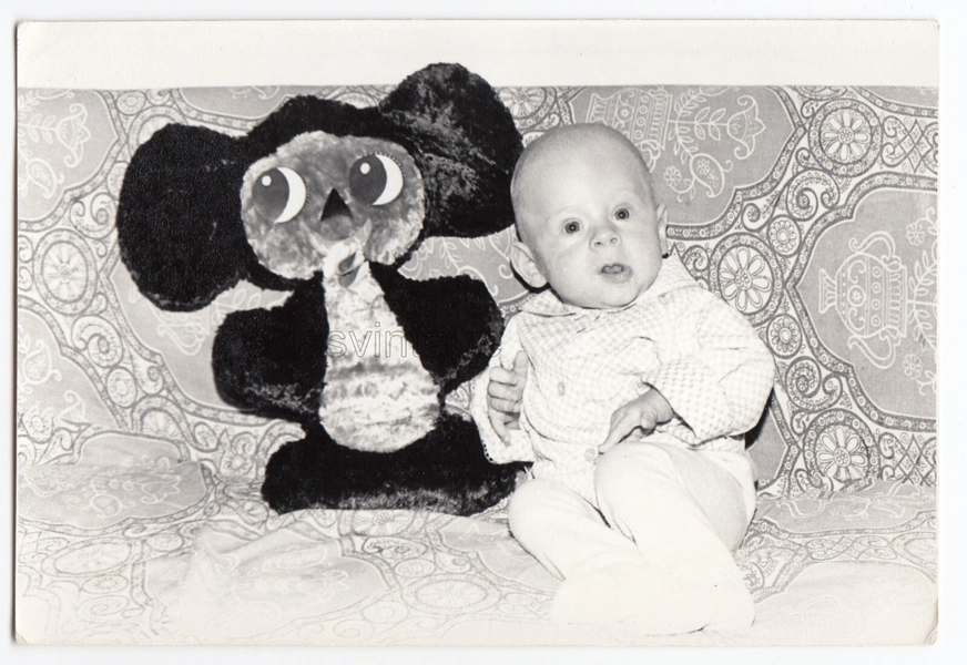Cheburashka Topple Baby Kid Unusual toy Soviet Mickey Mouse Funny sweet photo