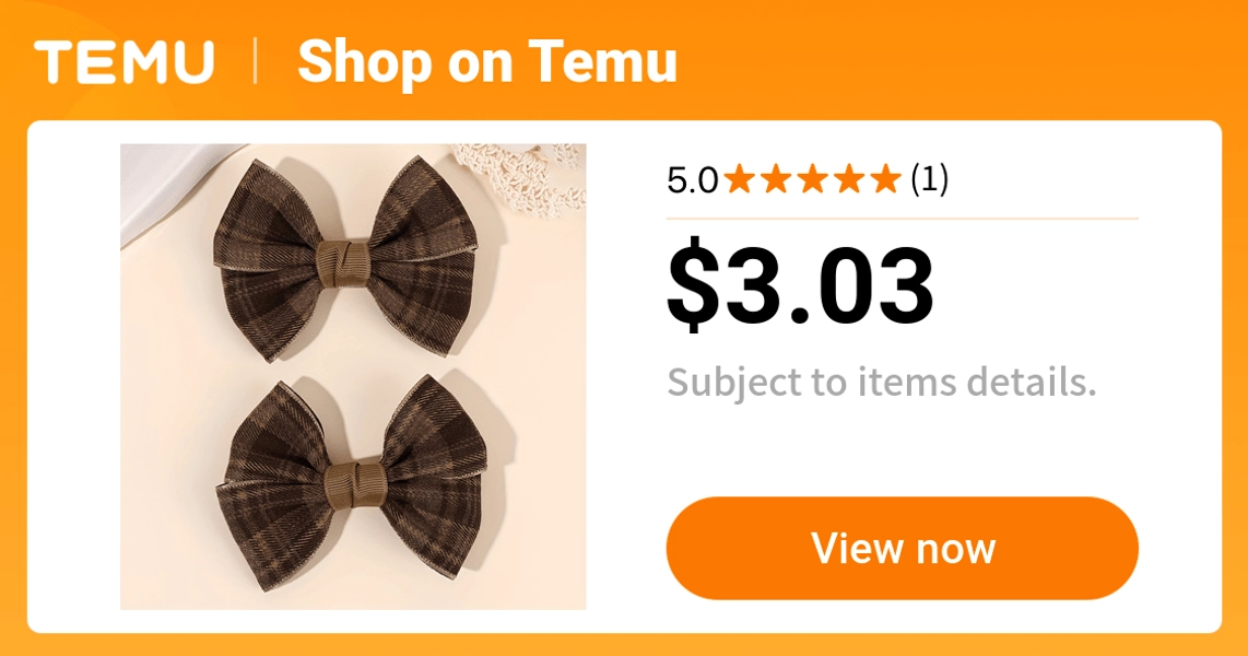 2pcs tartan bow hair clips christmas daily   bow - Temu