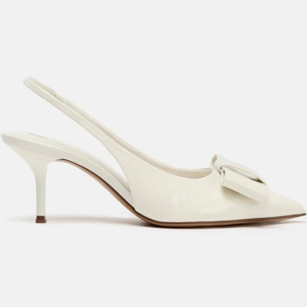 Zara Women's Patent Finish Bow Heels