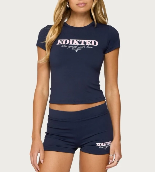 Edikted Women's With Love T-Shirt