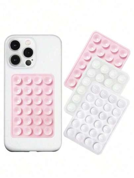 Silicone Suction Phone Case Mount Phone Suction Grip Octobuddy Sticky Phone Grip Adhesive Phone Stand Sticky For Cell Phone For Women Wallet Mini Wallet Purse Wallet Magsafe Wallet Card Wallet Wallet