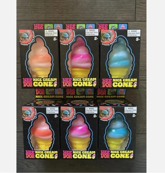 Needoh Blue Ice Cream Cone Nice Cream Cone Brand New Limited Edtion Set of 3