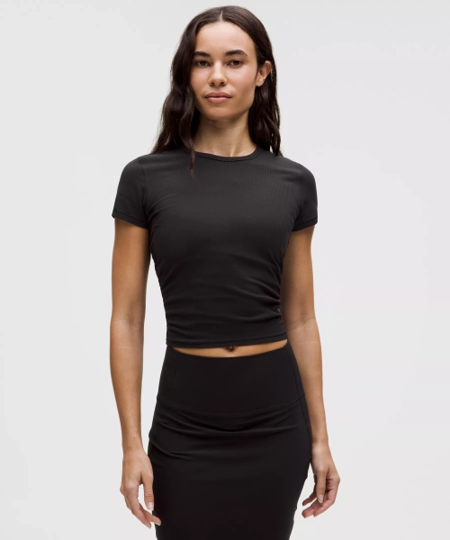 All It Takes Ribbed Nulu T-Shirt - Black - 10