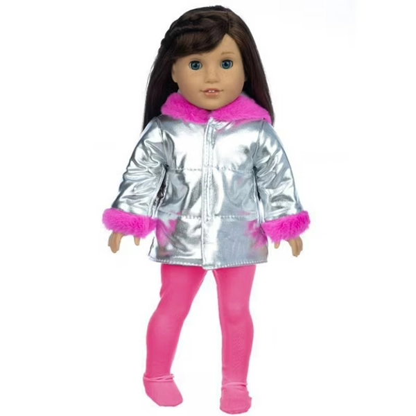 Herrnalise Girls 18 inch Fashion Doll Set Fashion Dress Up Doll with Hair for Styling, Clothes and Accessories,Caucasian(Only Clothes)