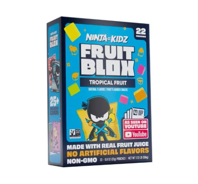 FruitBlox Ninja Kidz Tropical Fruit Snacks