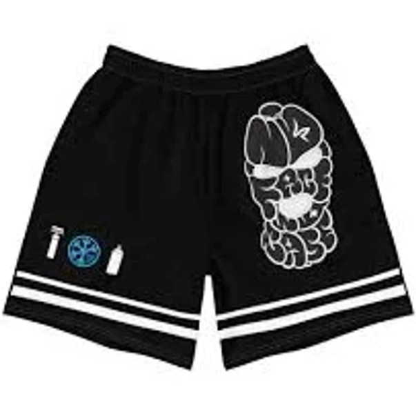 B.Different Clothing No Face No Case Graffiti Throwie Shorts