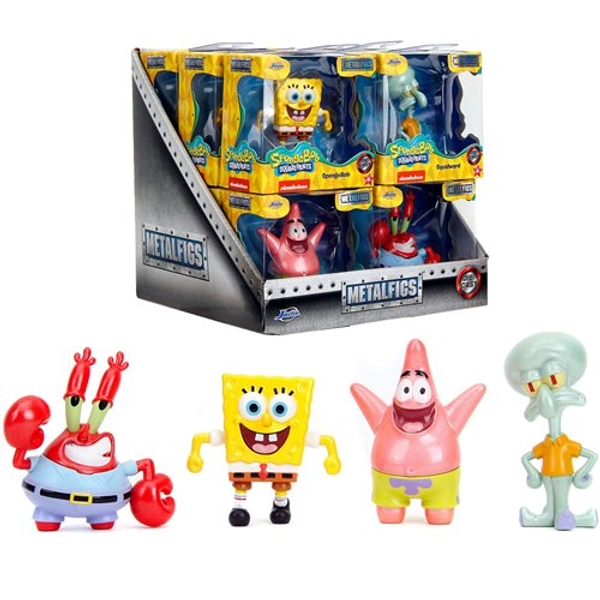 SpongeBob SquarePants Wave 1 MetalFigs 2 1/2-Inch Die-Cast Metal Mini-Figure Set of 4