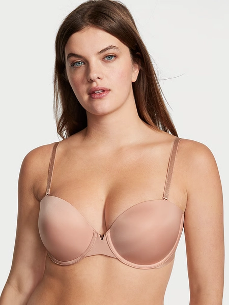 Soutien-gorge rehaussant sans bretelles soyeux Illusion