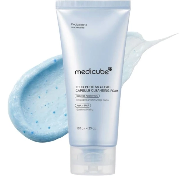 Medicube Zero Pore SA Clear Capsule Face Cleansing Foam