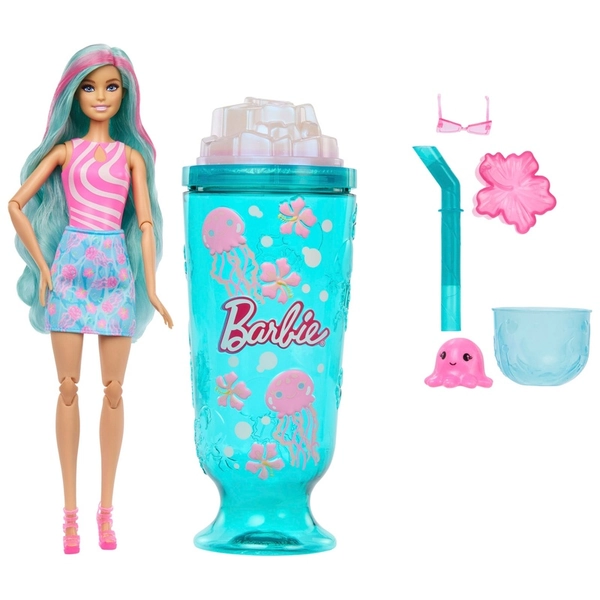 Barbie Pop Reveal Sea Slushy Series Blue Doll