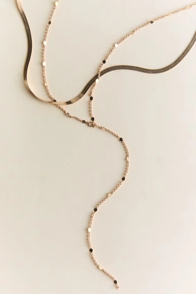 Collier à deux rangs - Doré