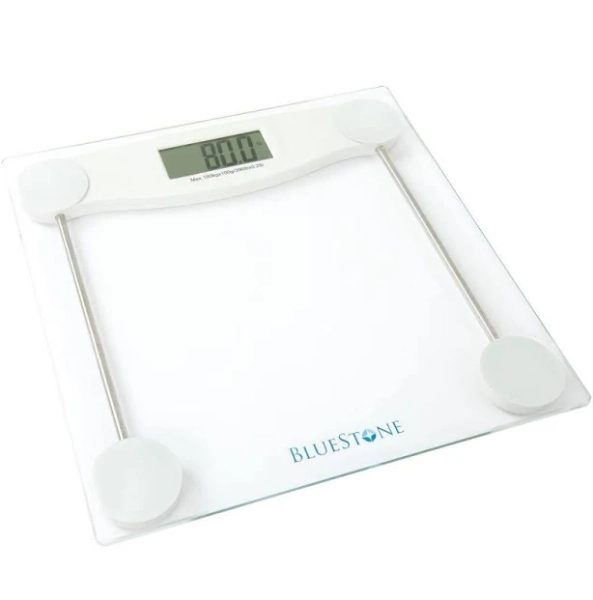 Bluestone Digital Glass Bathroom Scale with LCD Display