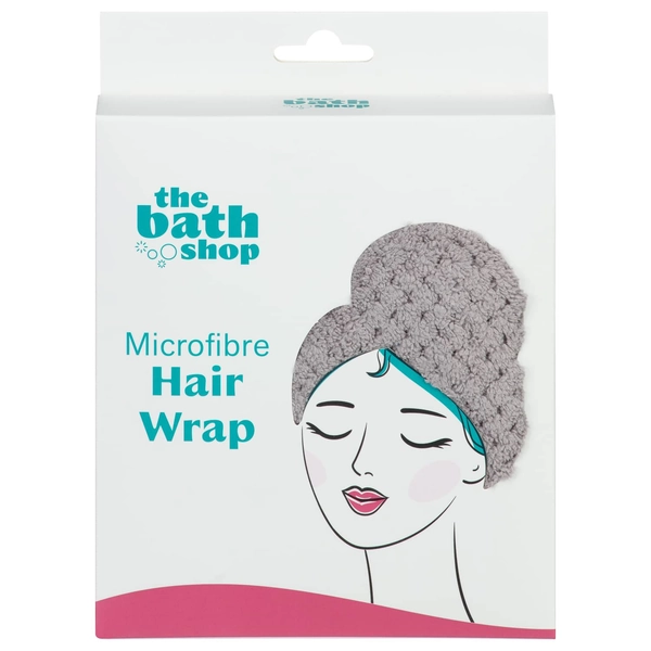 The Bath Shop Collection Microfibre Hair Wrap - Grey