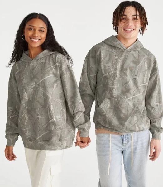 Aeropostale Women's Forest Camo Essentials Cotton Hoodie
