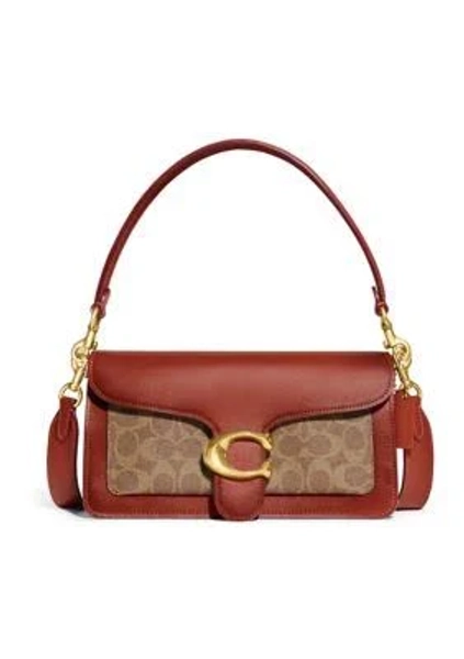 Coach Canvas Signature Tabby Shoulder Bag 26