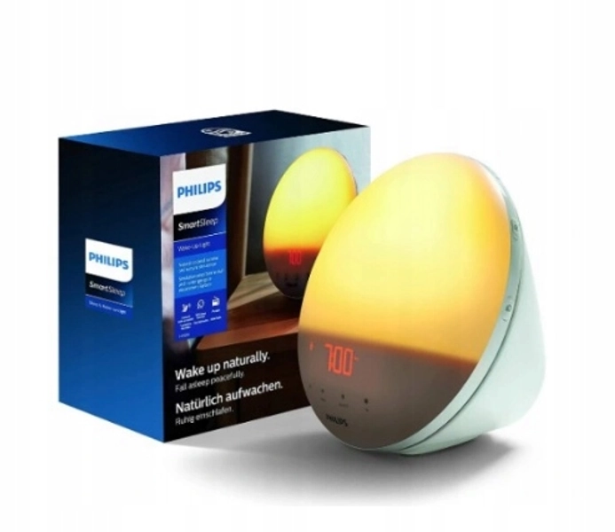 Lampka BUDZIK Radio FM Philips Wake-up Light HF3519 / 01 Wschód Słońca