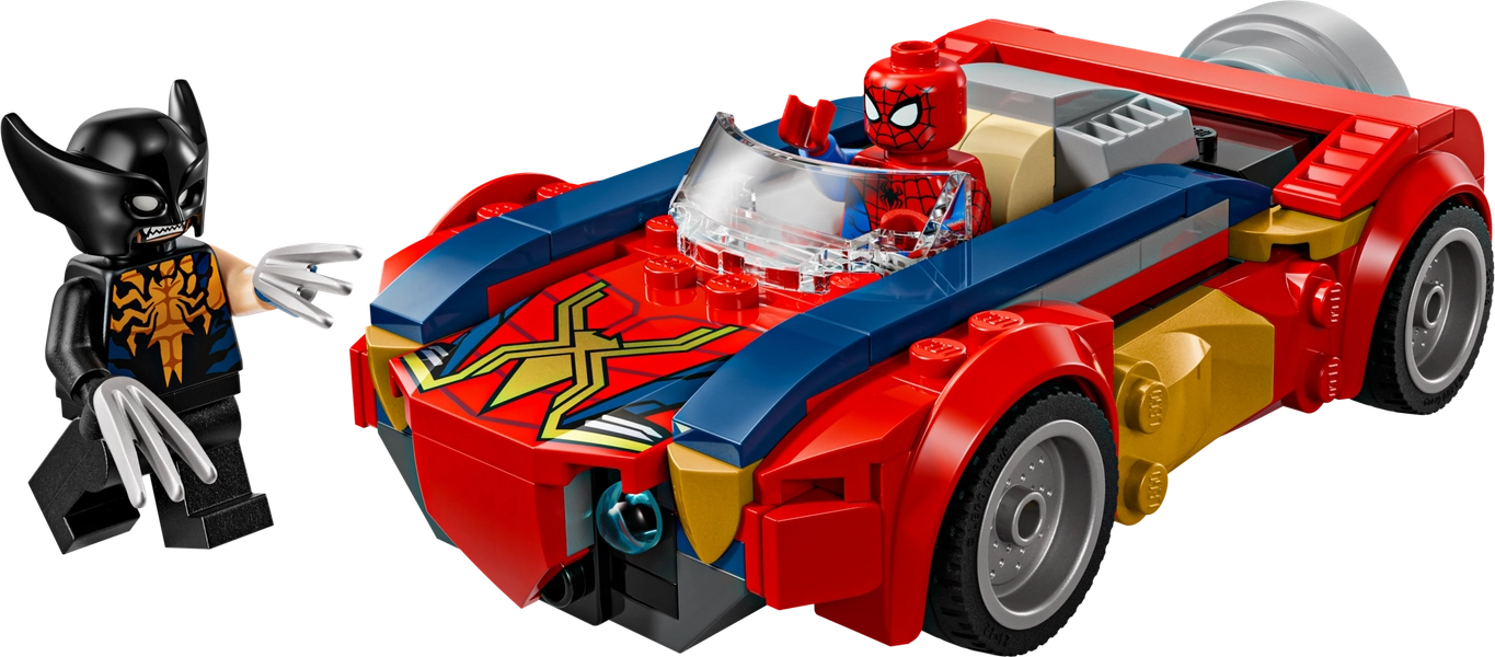 Spider-Man Car vs. Venomized Wolverine