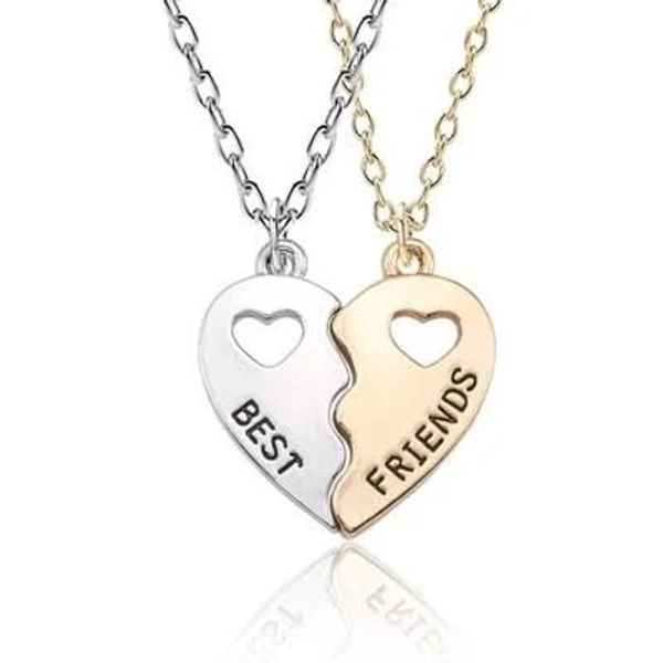 Matching Heart Best Friends Forever Pendant Necklaces