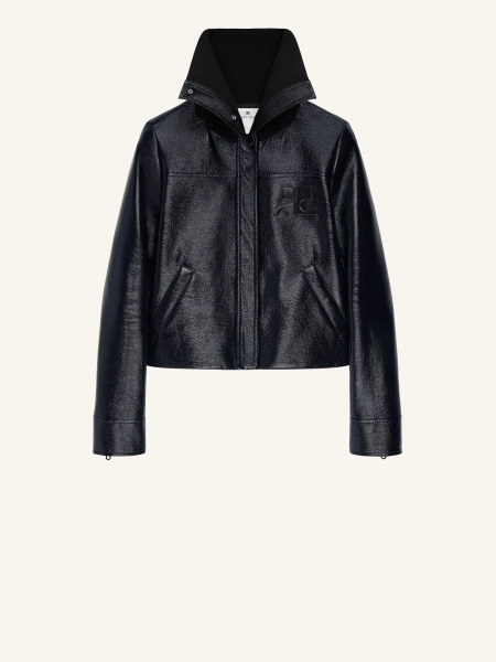 VESTE COL HAUT EN VINYLE