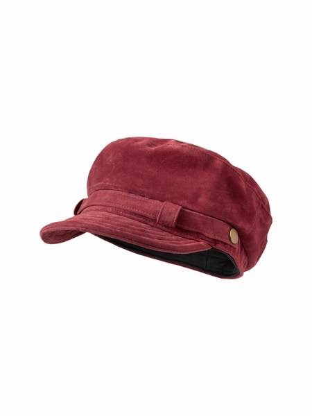 FAUX SUEDE BERET HAT 