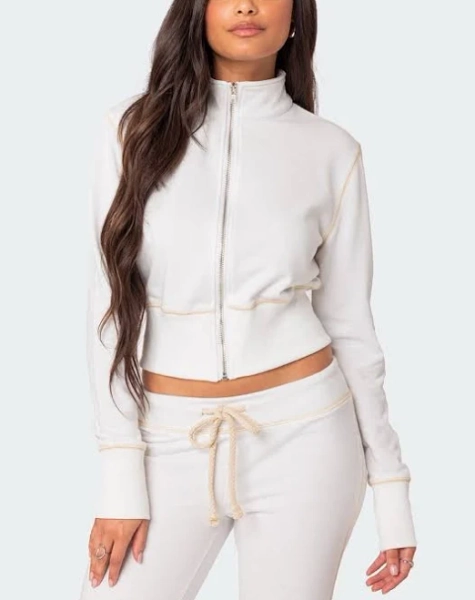 Edikted Women's Alexia Zip-Up Sweatshirt