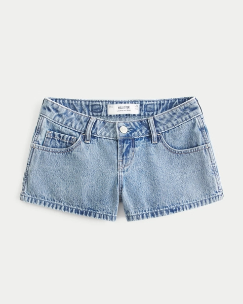 Hollister Andi Adjustable Waist Mini Jean Shorts