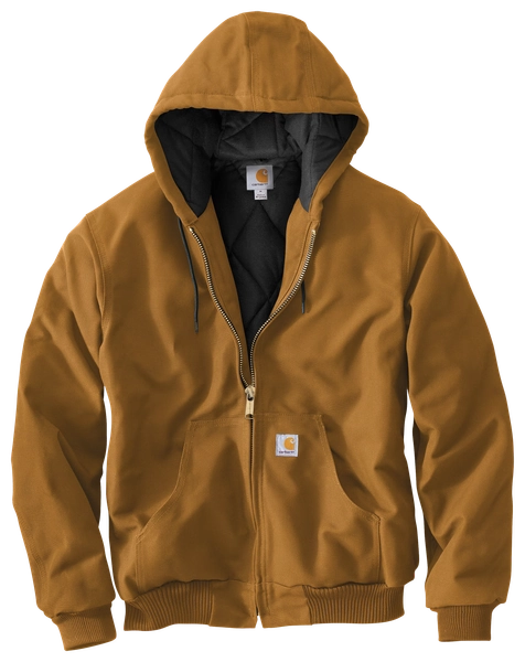 Carhartt Loose-Fit Firm Duck Insulated Flannel-Lined Active Jacket for Men