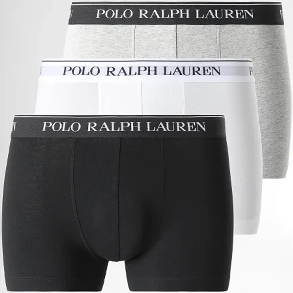 Lot De 3 Boxers Gris Chiné Blanc Noir