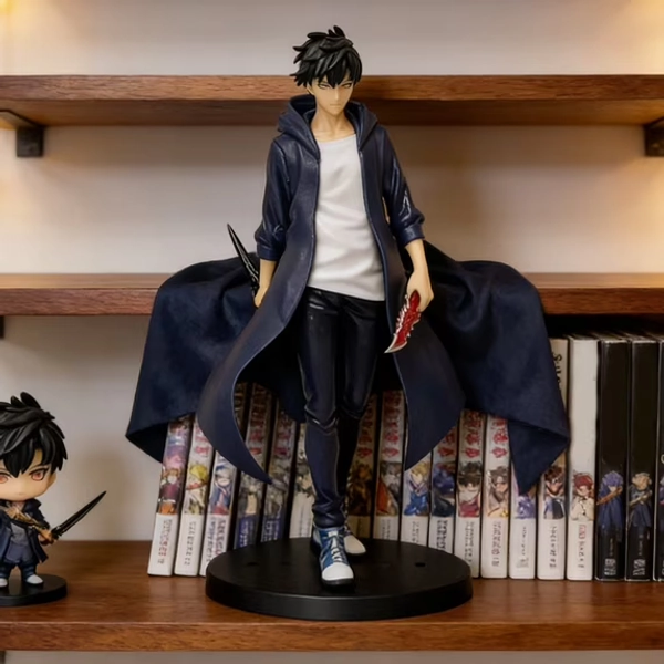 Sung Jin-Woo Character Action Figures Anime Solo Level Figurine Peripheral Decoration(8In-Purple)#1434