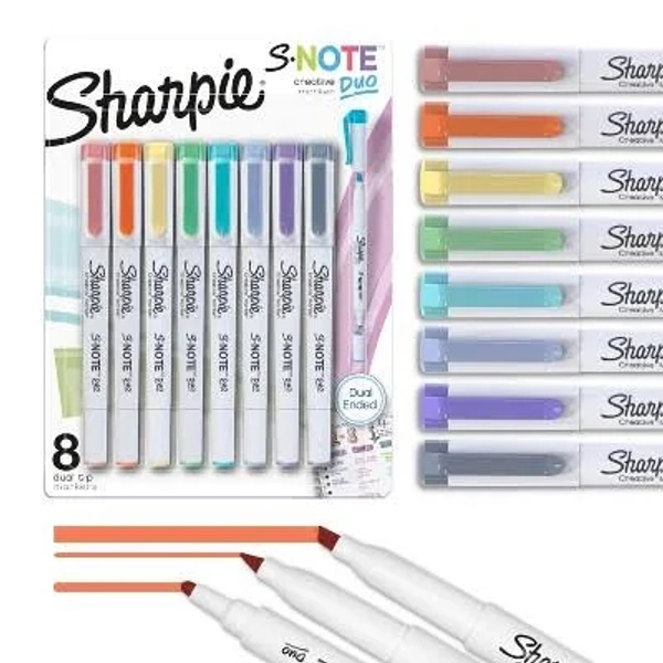 Sharpie S- Note Duo Dual-Ended Highlighter Creative Markers