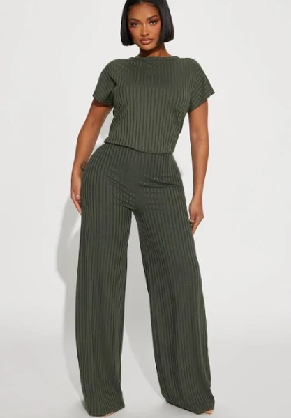 Fashion Nova Women's Too Little Too Late Ribbed Jumpsuit