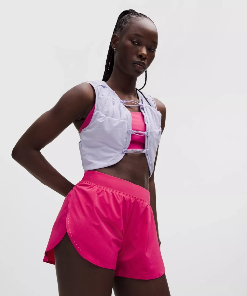 Fast and Free High-Rise Classic-Fit Split Short 3" - Raspberry coulis - L