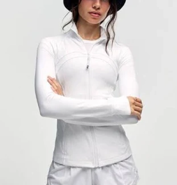 lululemon athletica Women's Define Jacket Nulu - Colour White - Size 10 - Coats