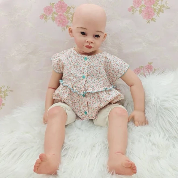 32" Huge Realistic Toddler Reborn Baby Doll No Hair Kids Toy Gift