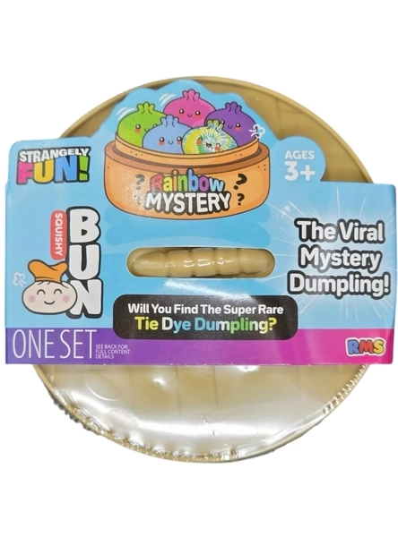 Squishy Bun Rainbow Mystery Squishy "Dumpling" (Tie Dye Chase Version) Blind Box