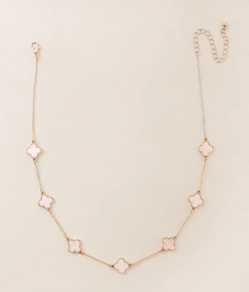 Gold Statement Clover Necklace