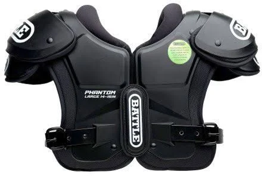 Battle Youth Phantom Black Shoulder Pads