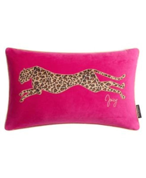Velvet Cheetah Decorative Pillow, 14" x 24